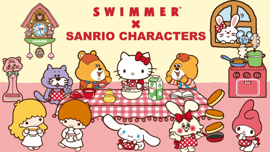 人气杂货品牌SWIMMER携手SANRIO三丽鸥，梦幻联名商品新上市，狙击粉丝的少女心